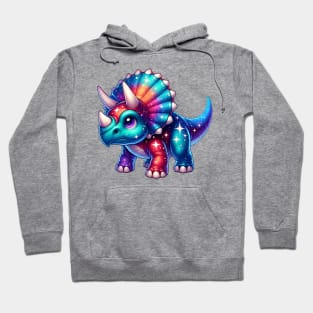 Galaxy Triceratops Dinosaur Lover Hoodie